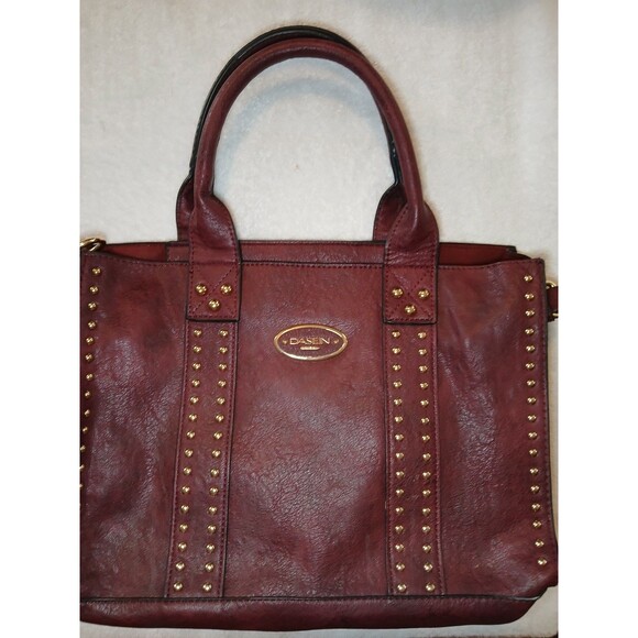 DASEIN Faux Leather Studded Purse Detachable Shoulder Strap - Picture 3 of 11